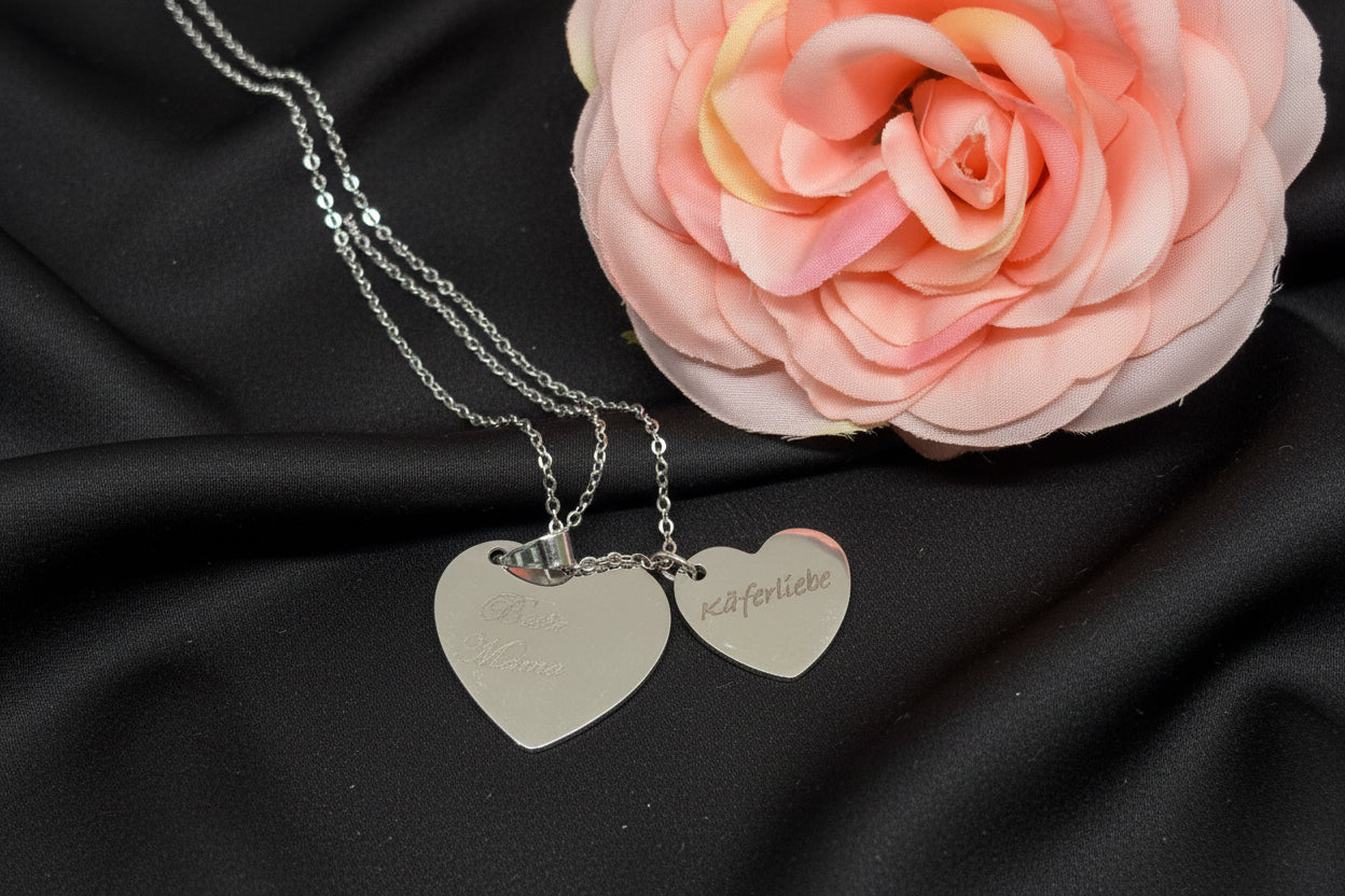 Gravur Herzkette