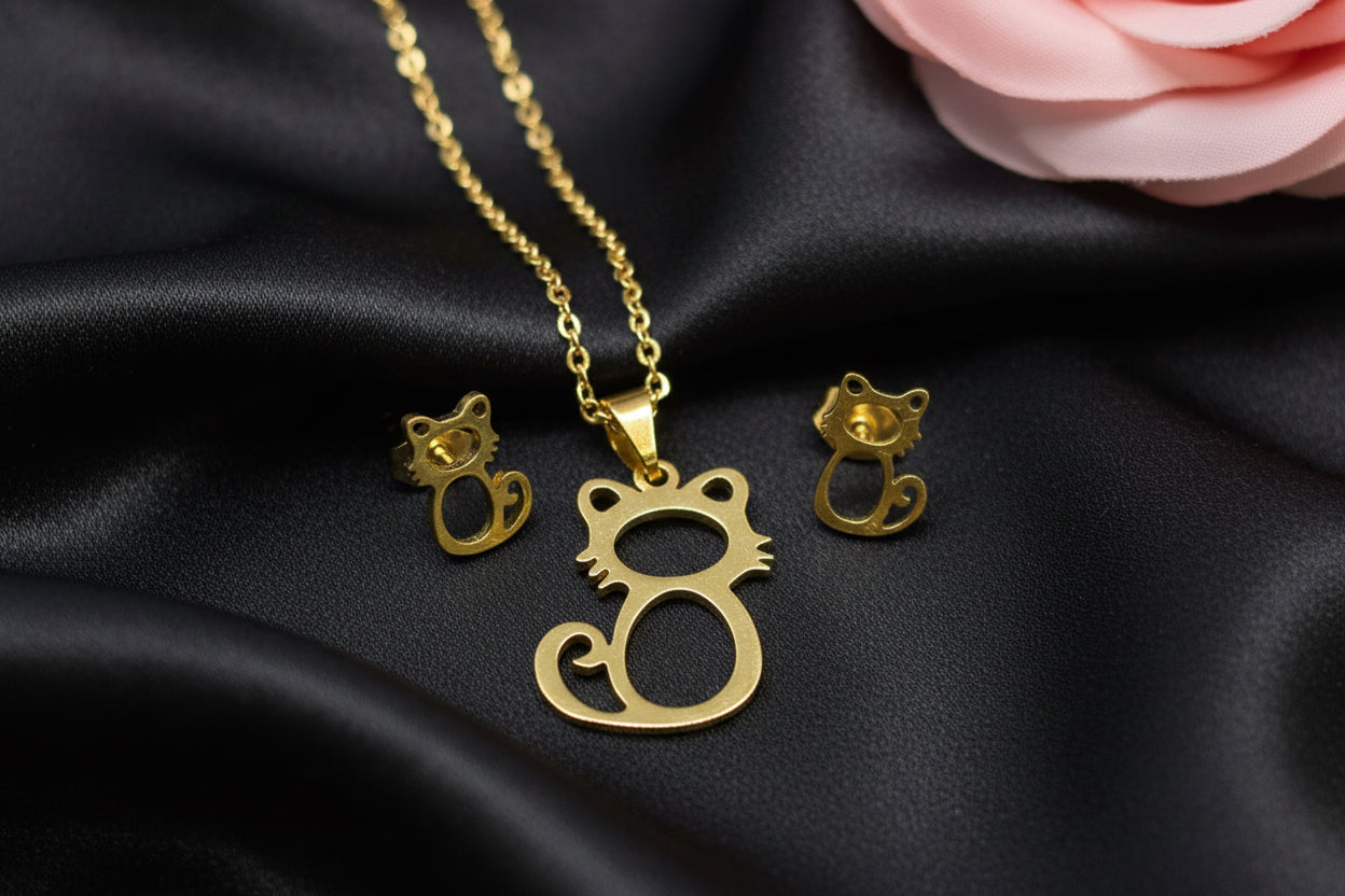 Schmuckset Katze