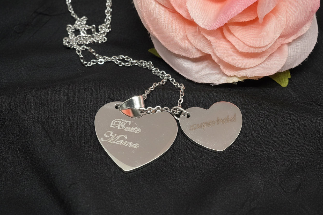 Gravur Herzkette