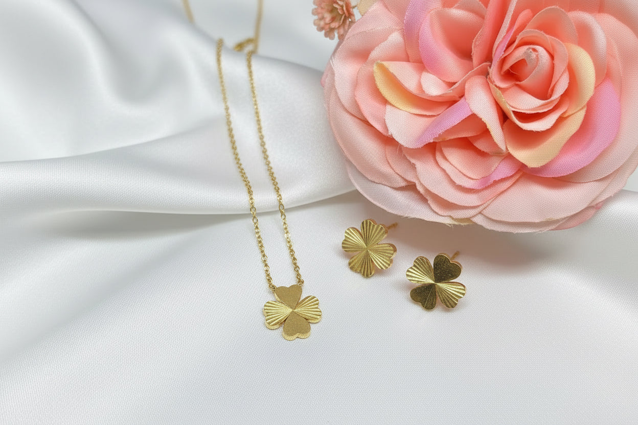 Schmuckset Kleeblatt